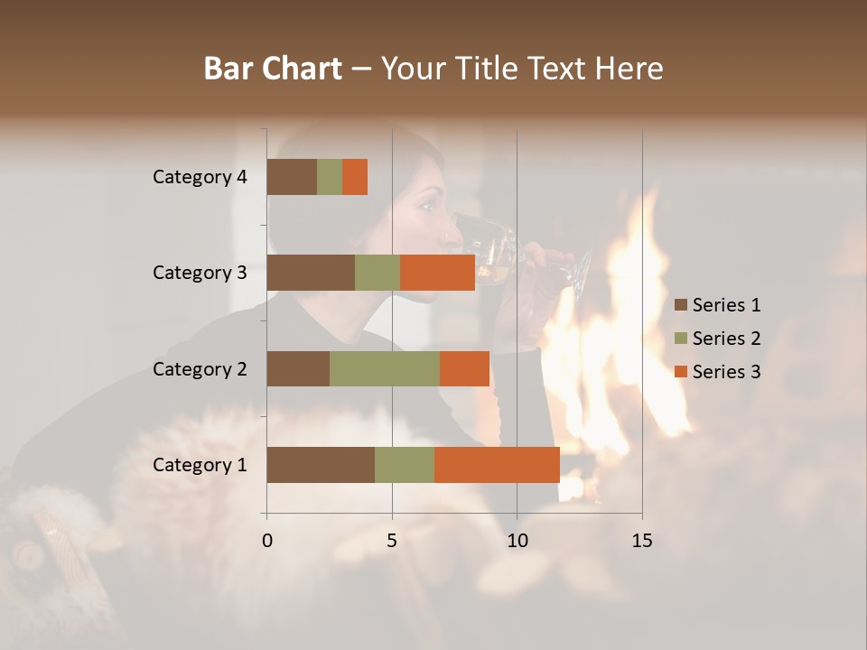 Flame Rest Women PowerPoint Template