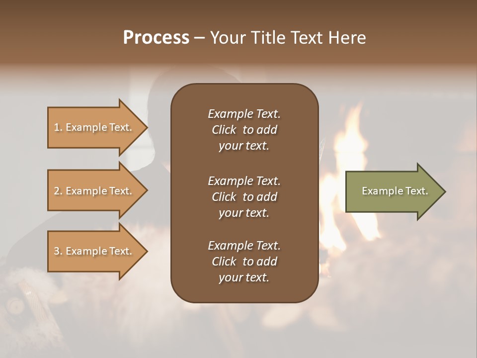 Flame Rest Women PowerPoint Template