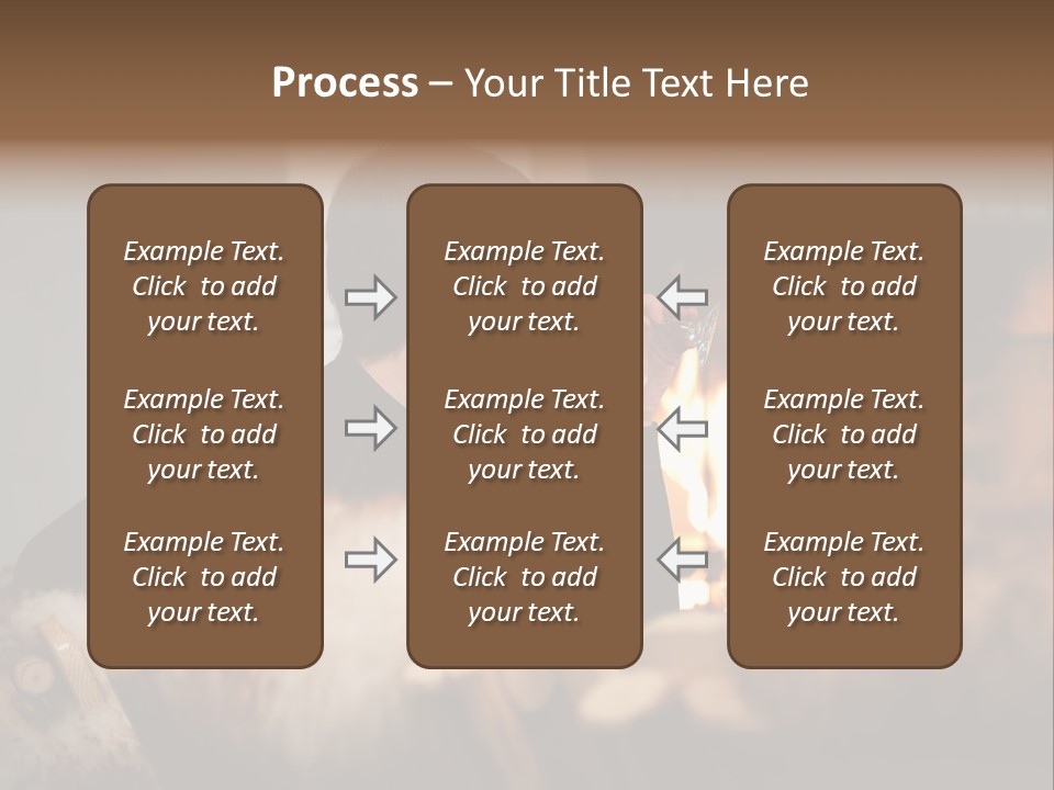 Flame Rest Women PowerPoint Template