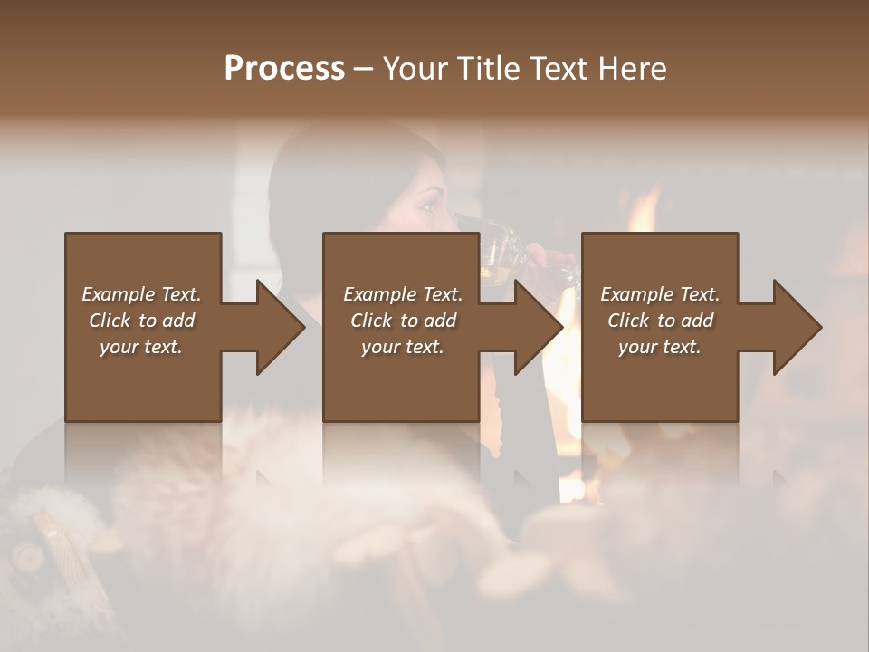 Flame Rest Women PowerPoint Template