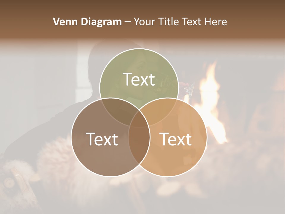 Flame Rest Women PowerPoint Template