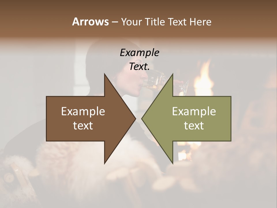 Flame Rest Women PowerPoint Template