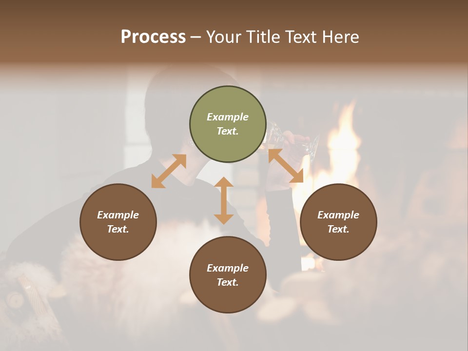 Flame Rest Women PowerPoint Template