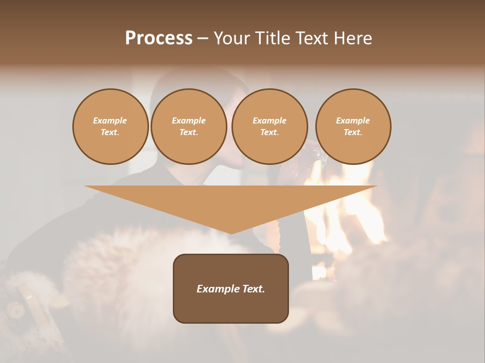 Flame Rest Women PowerPoint Template