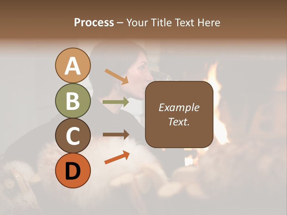 Flame Rest Women PowerPoint Template