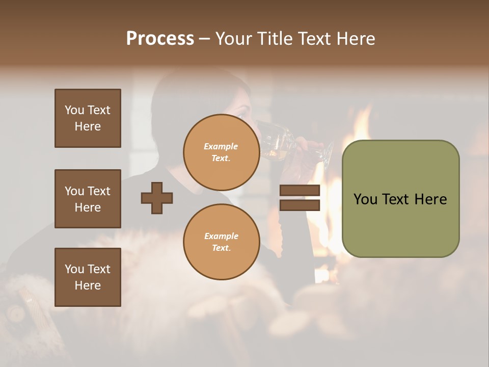 Flame Rest Women PowerPoint Template
