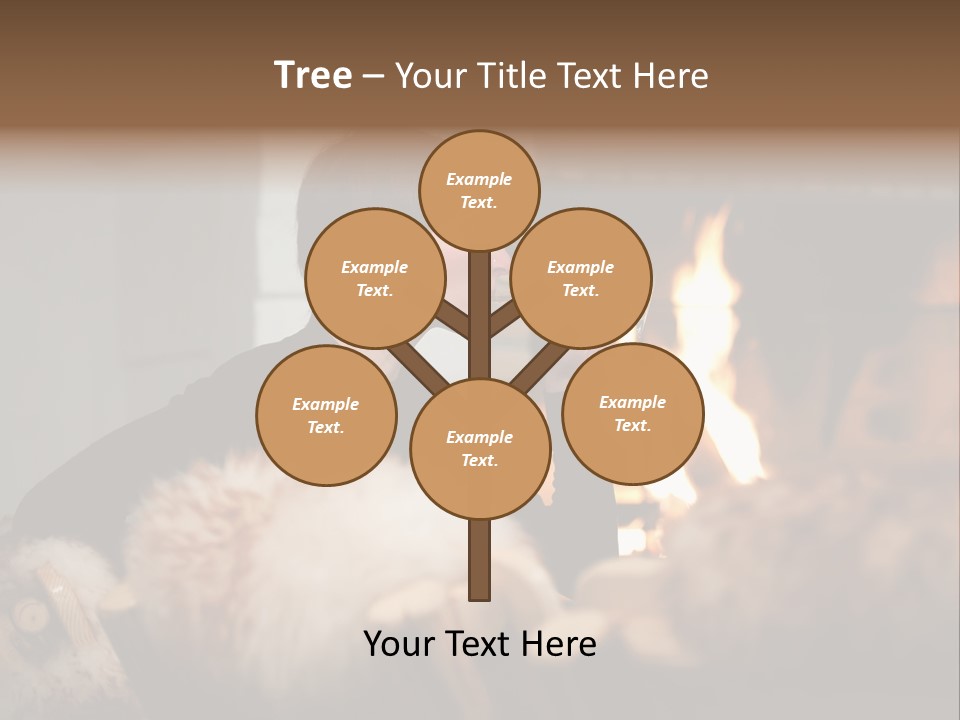 Flame Rest Women PowerPoint Template