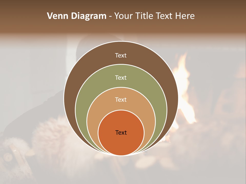 Flame Rest Women PowerPoint Template