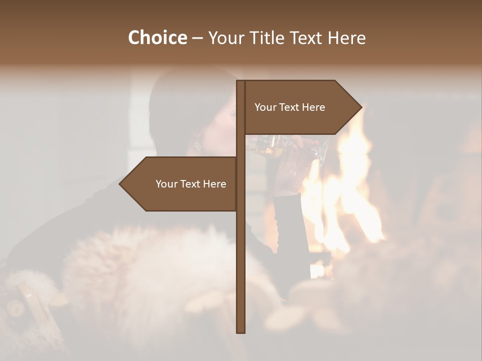 Flame Rest Women PowerPoint Template