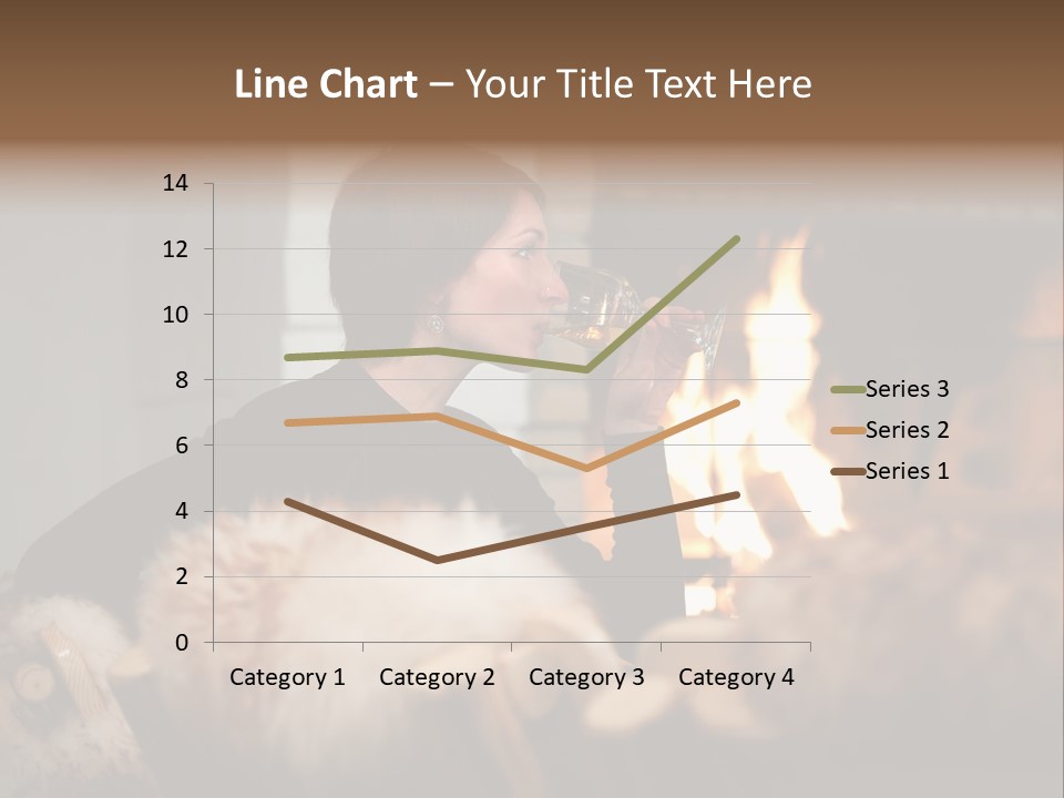 Flame Rest Women PowerPoint Template