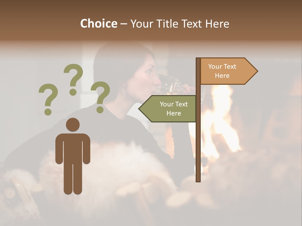 Flame Rest Women PowerPoint Template