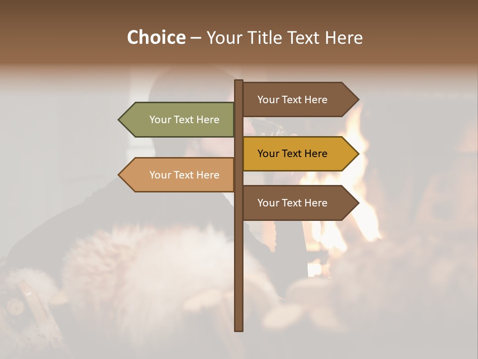 Flame Rest Women PowerPoint Template