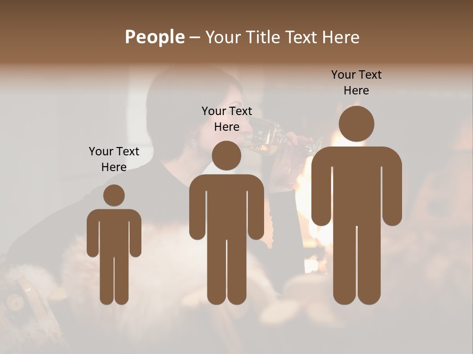 Flame Rest Women PowerPoint Template