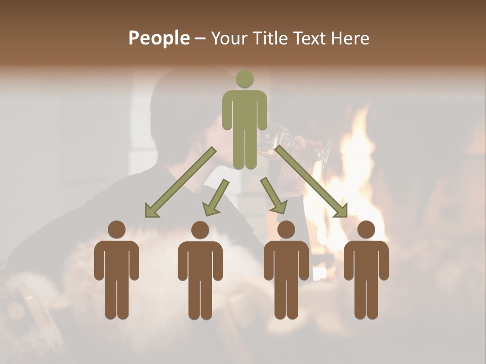 Flame Rest Women PowerPoint Template