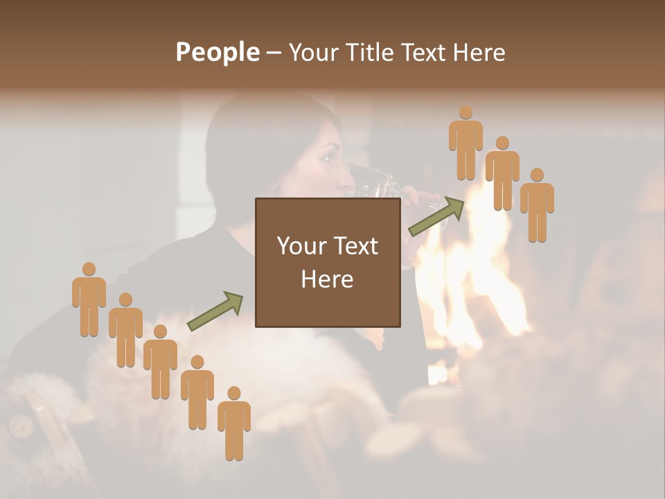 Flame Rest Women PowerPoint Template