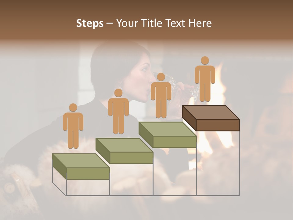 Flame Rest Women PowerPoint Template