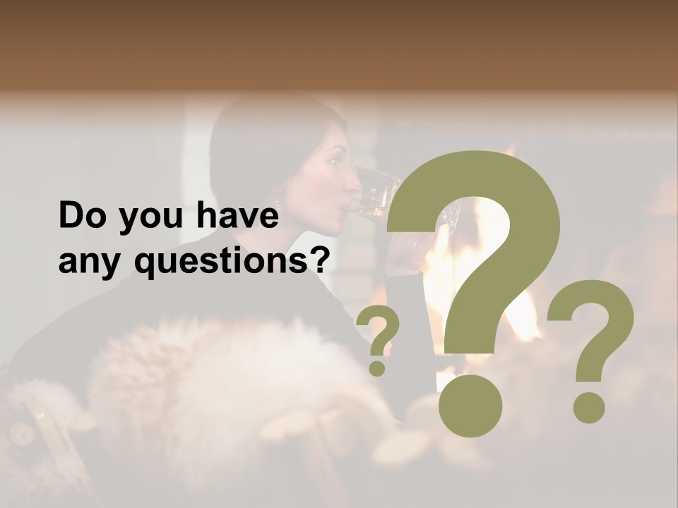 Flame Rest Women PowerPoint Template