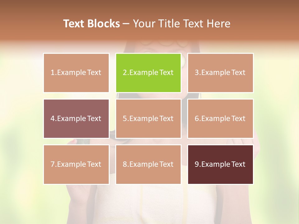 A Woman With Cucumbers On Her Eyes Holding A Piece Of Cucumber PowerPoint Template