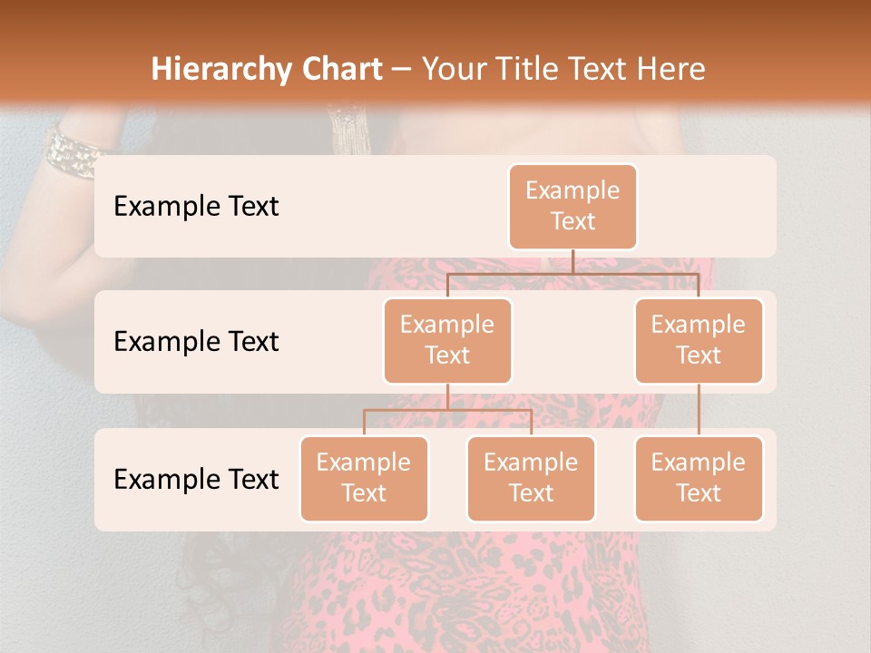 A Woman In A Pink Dress Is Posing For A Picture PowerPoint Template