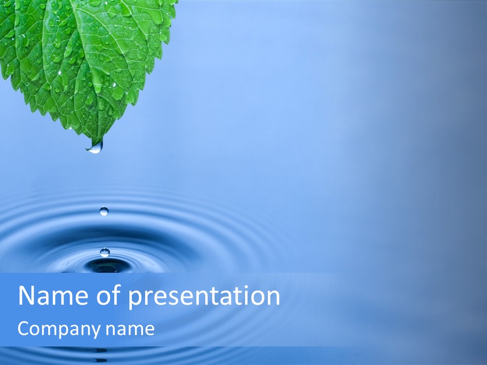 Transparent White Reflection PowerPoint Template