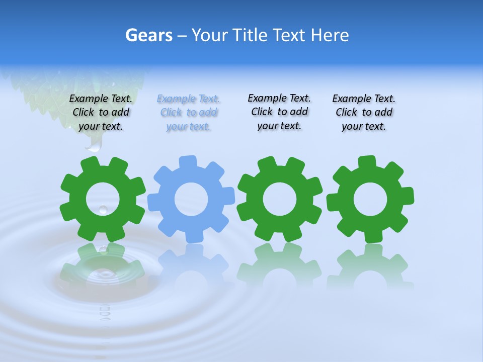 Transparent White Reflection PowerPoint Template