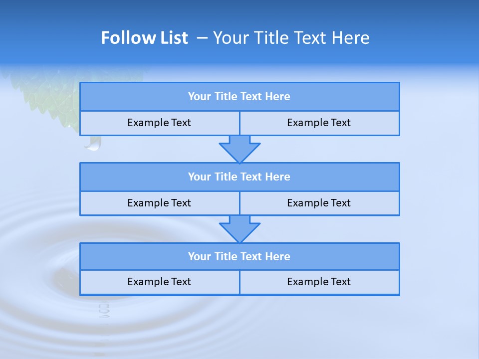 Transparent White Reflection PowerPoint Template