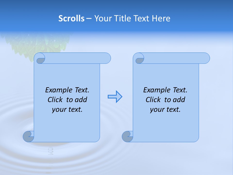 Transparent White Reflection PowerPoint Template