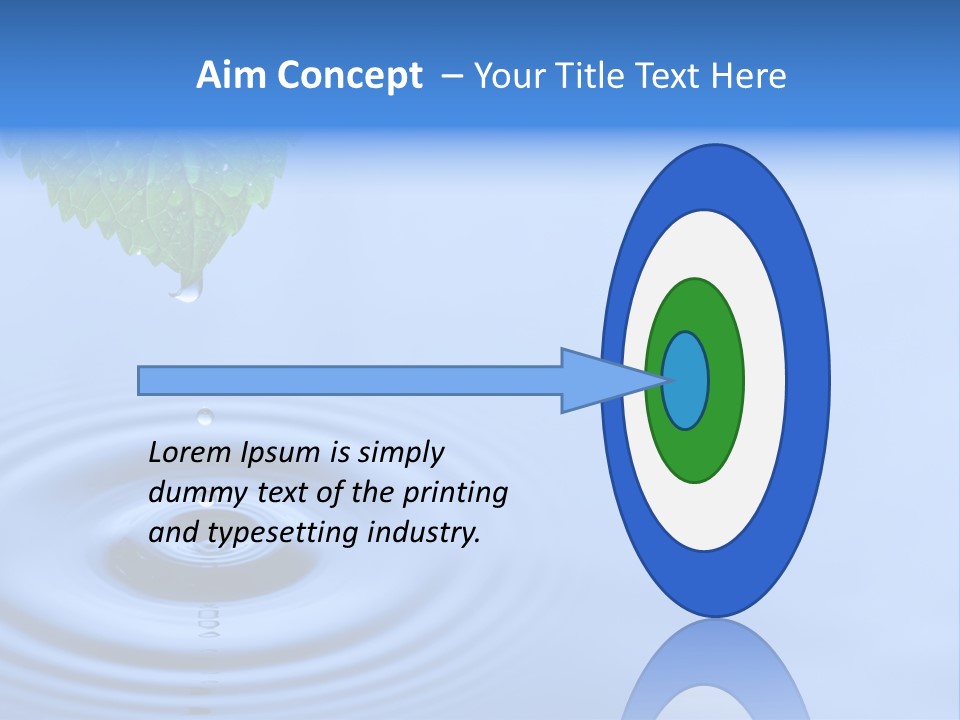 Transparent White Reflection PowerPoint Template