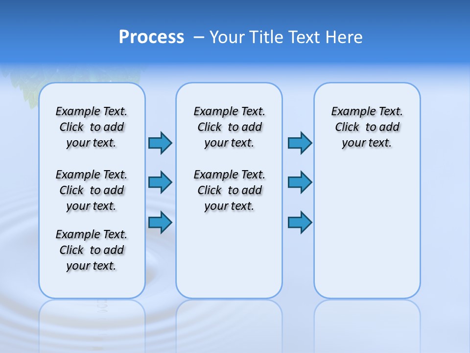 Transparent White Reflection PowerPoint Template