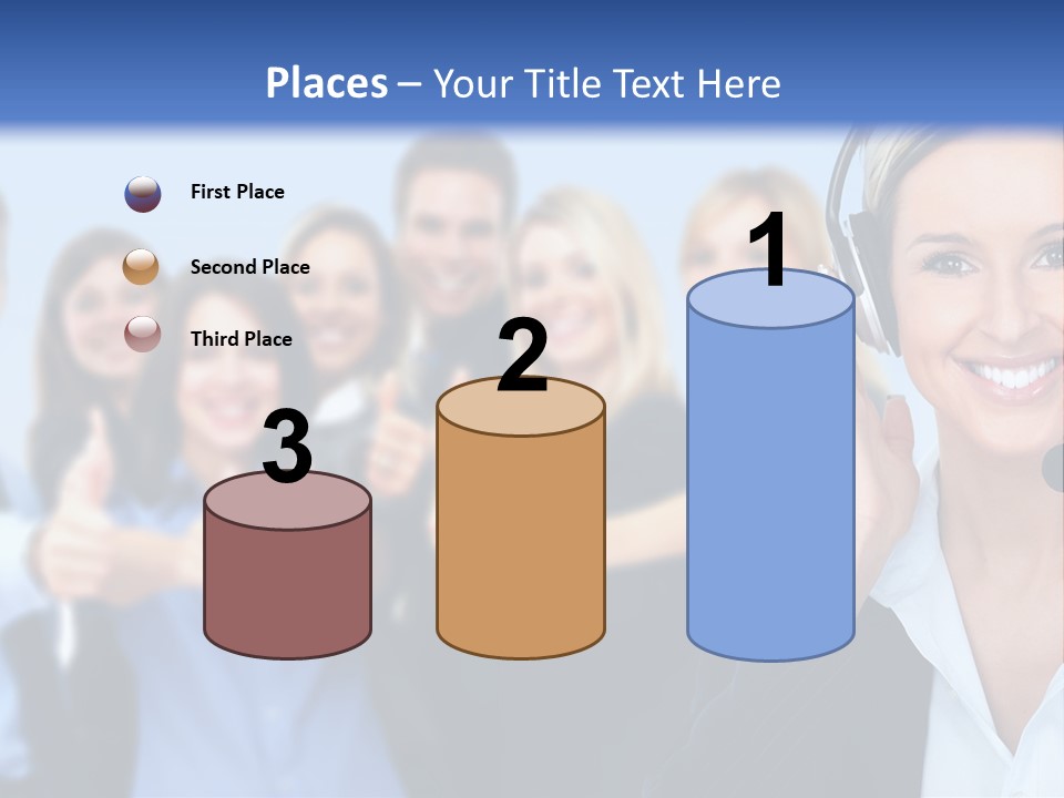 Businesswoman Lady Female PowerPoint Template