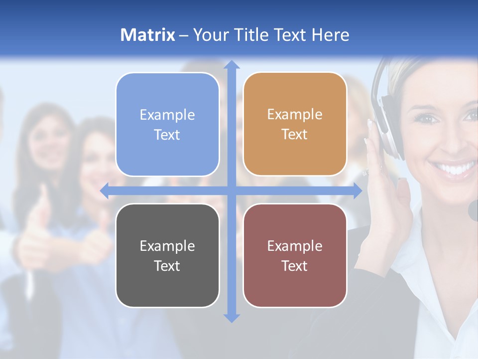 Businesswoman Lady Female PowerPoint Template