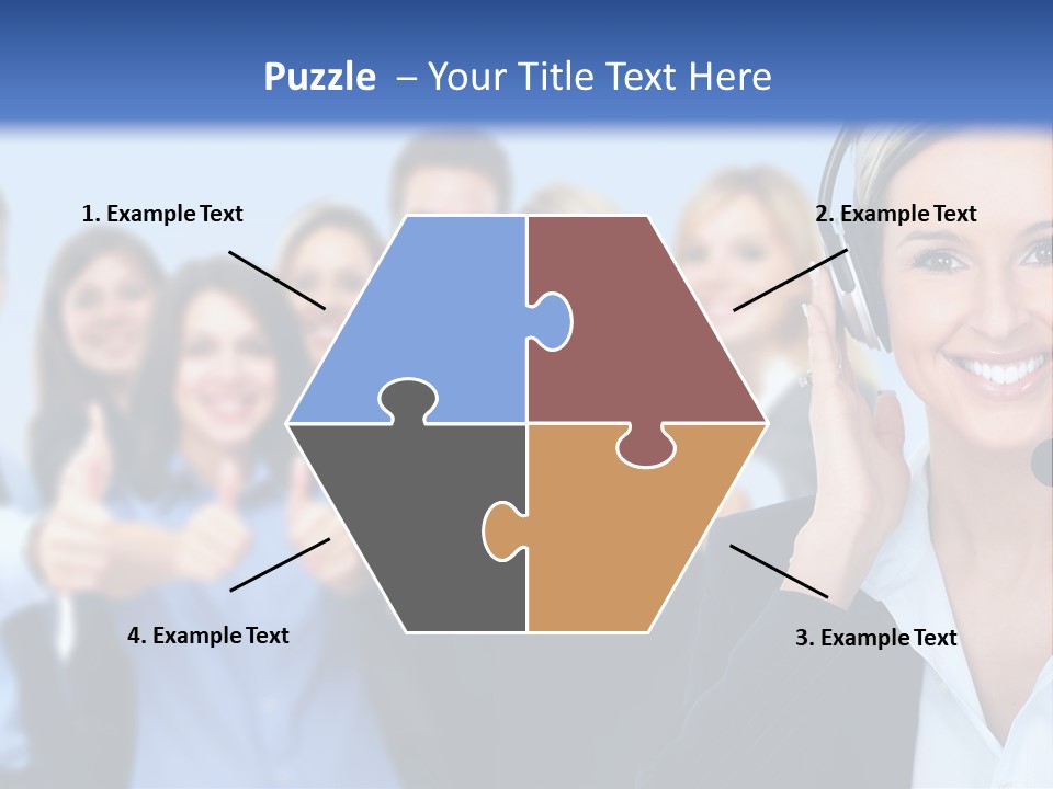 Businesswoman Lady Female PowerPoint Template