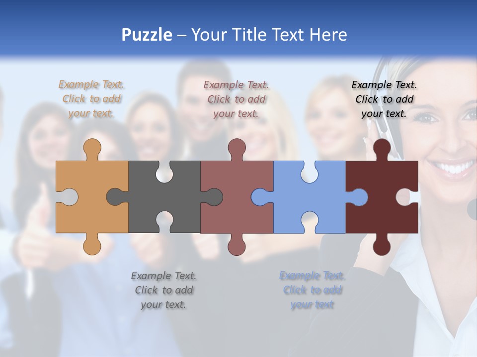 Businesswoman Lady Female PowerPoint Template