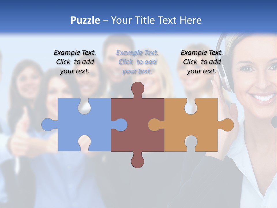 Businesswoman Lady Female PowerPoint Template