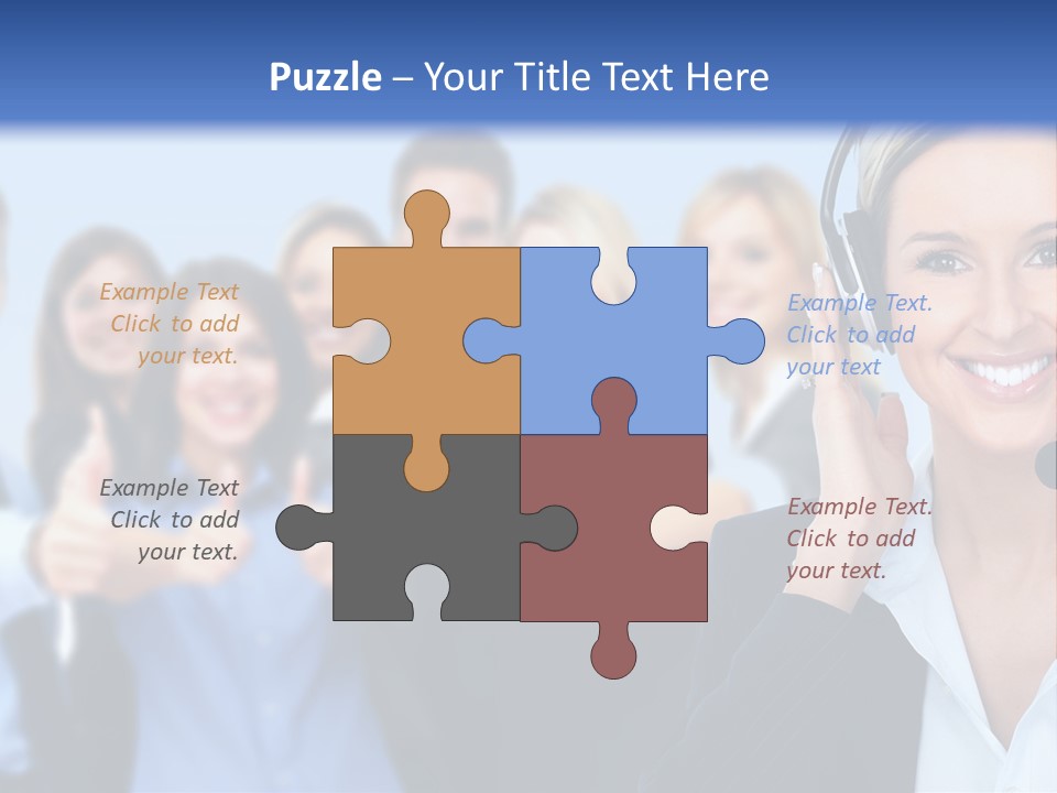 Businesswoman Lady Female PowerPoint Template