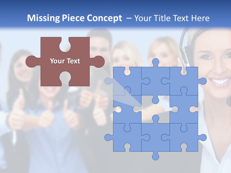 Businesswoman Lady Female PowerPoint Template