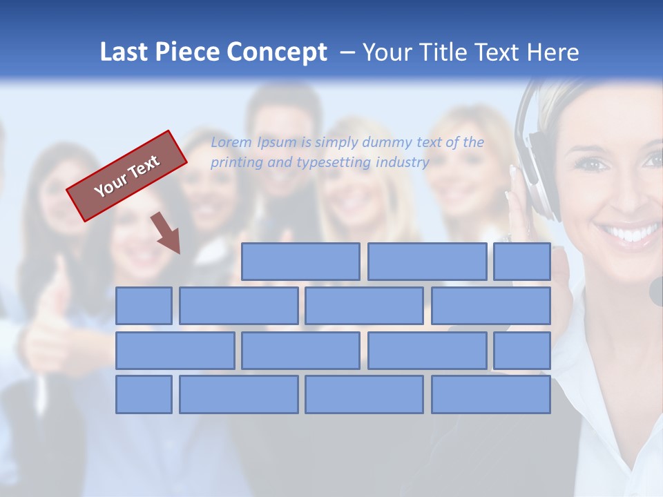 Businesswoman Lady Female PowerPoint Template