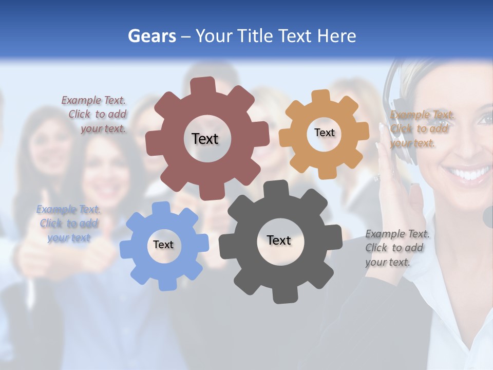 Businesswoman Lady Female PowerPoint Template