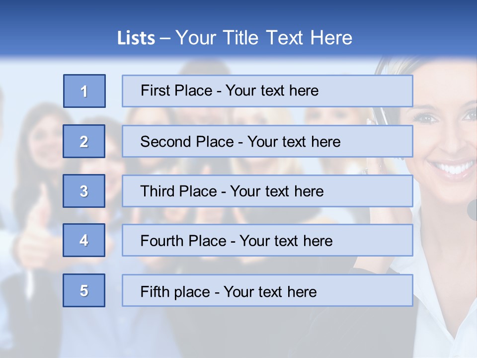 Businesswoman Lady Female PowerPoint Template