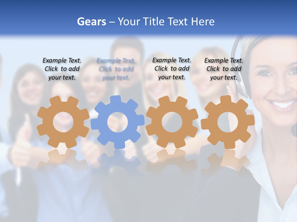 Businesswoman Lady Female PowerPoint Template