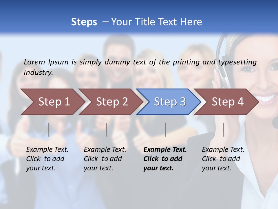 Businesswoman Lady Female PowerPoint Template