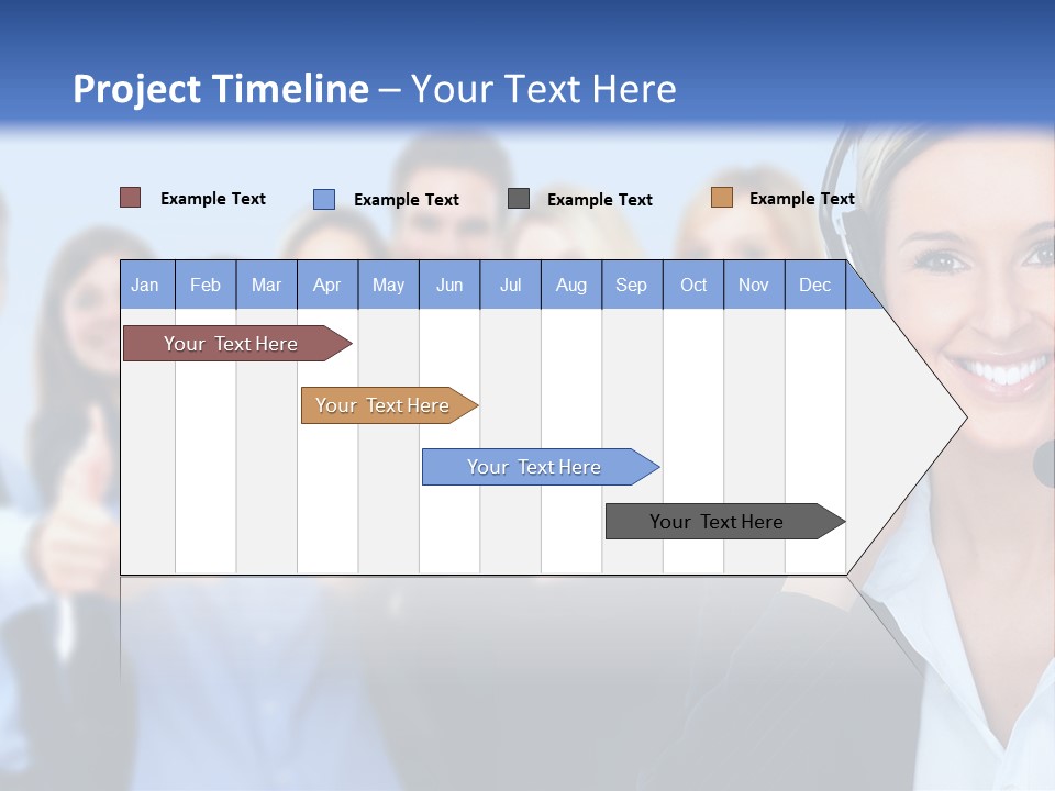 Businesswoman Lady Female PowerPoint Template