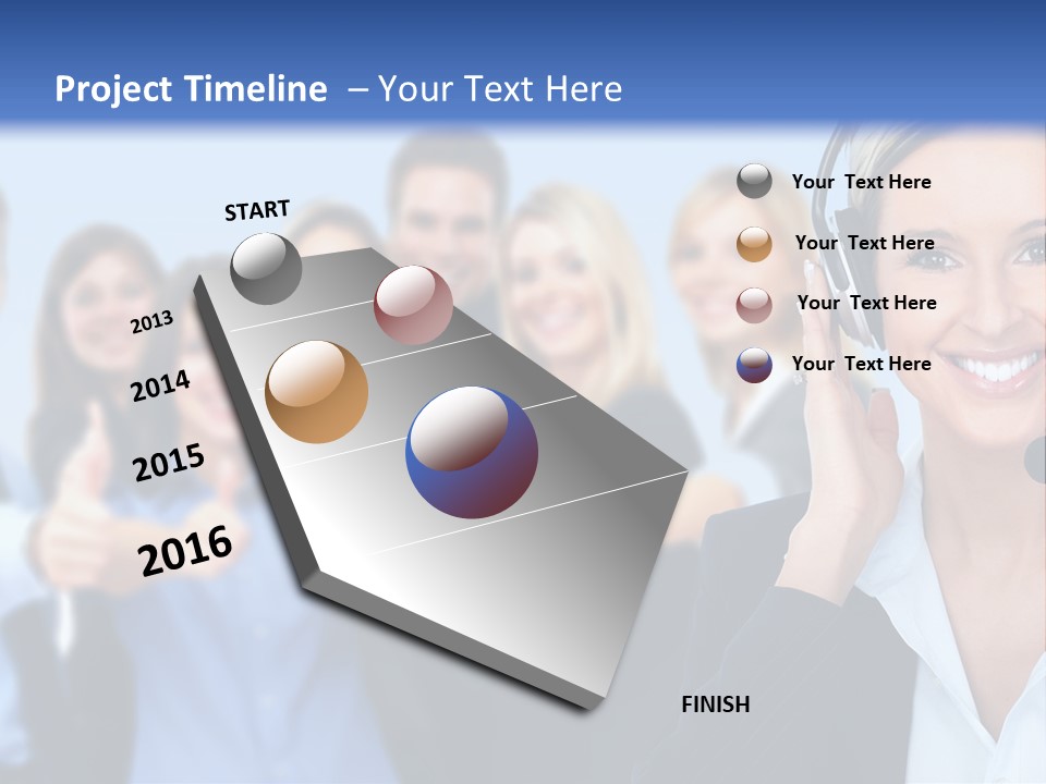 Businesswoman Lady Female PowerPoint Template