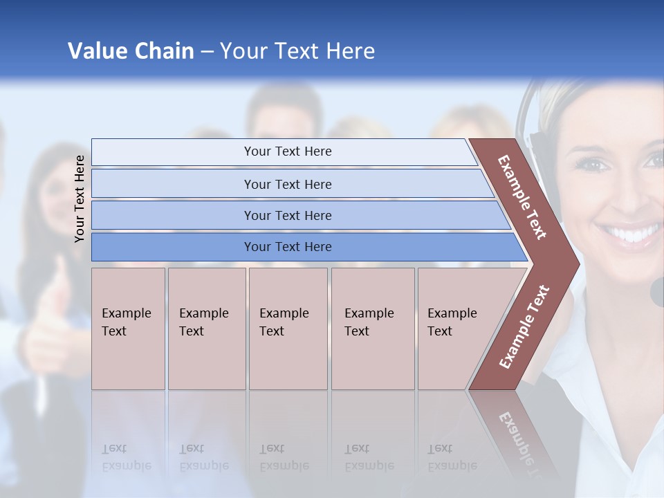 Businesswoman Lady Female PowerPoint Template