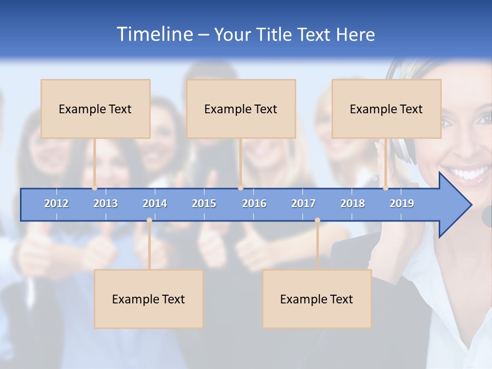 Businesswoman Lady Female PowerPoint Template