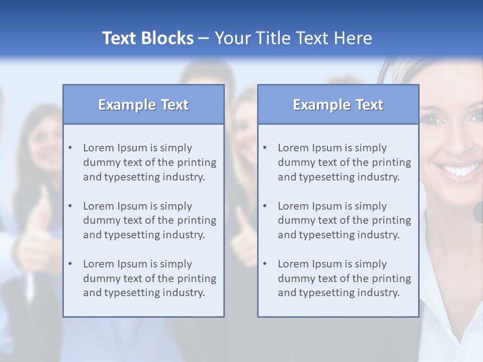 Businesswoman Lady Female PowerPoint Template