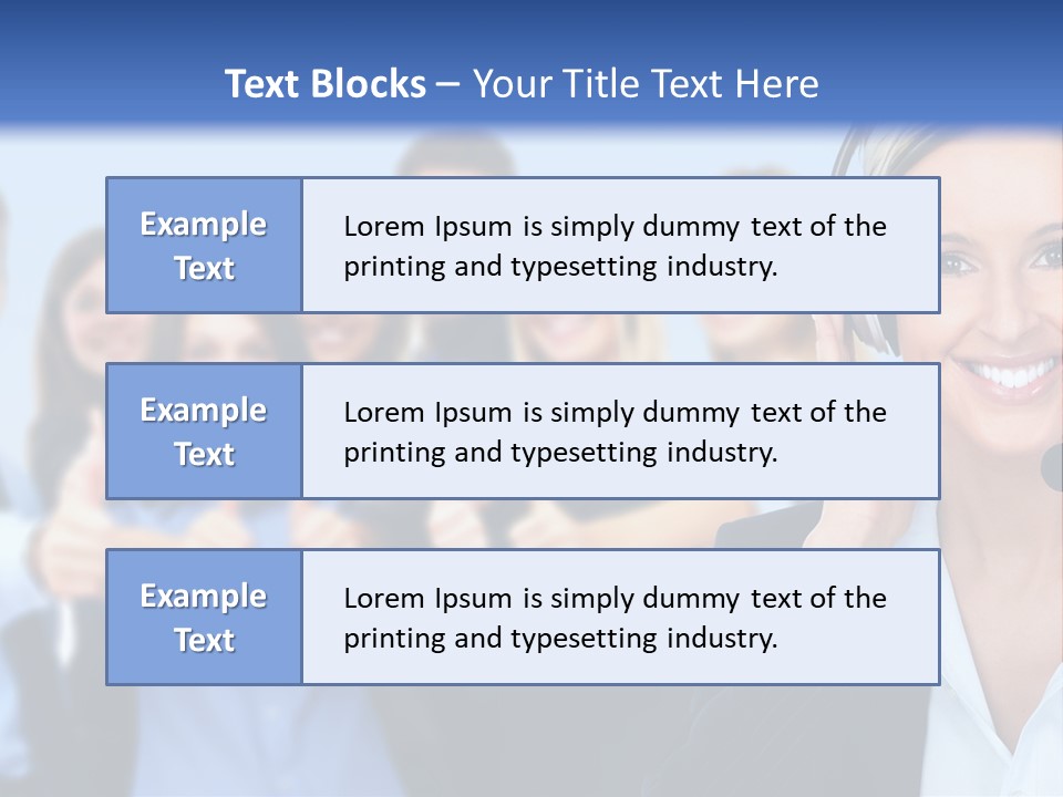 Businesswoman Lady Female PowerPoint Template