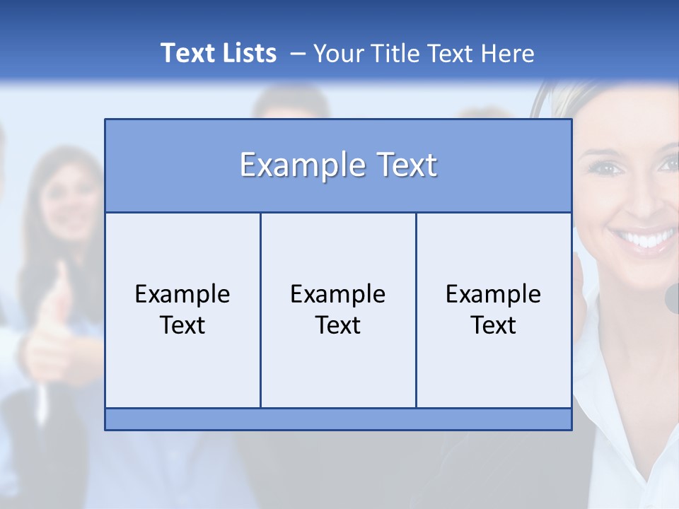 Businesswoman Lady Female PowerPoint Template