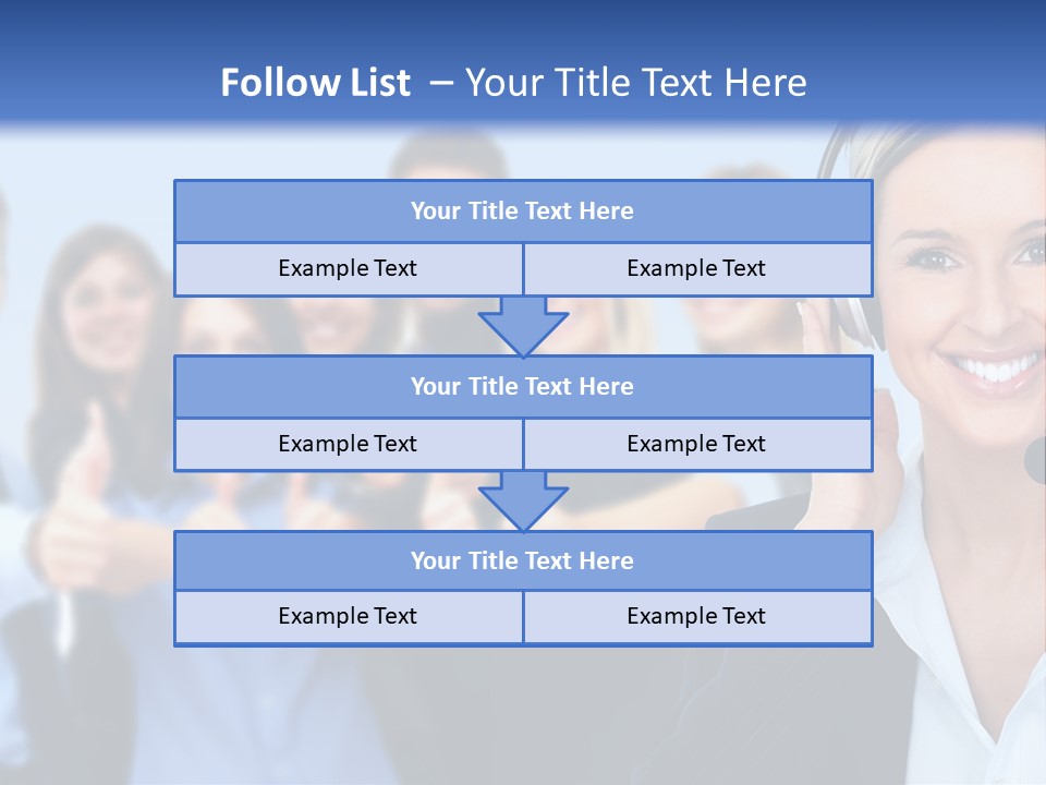 Businesswoman Lady Female PowerPoint Template