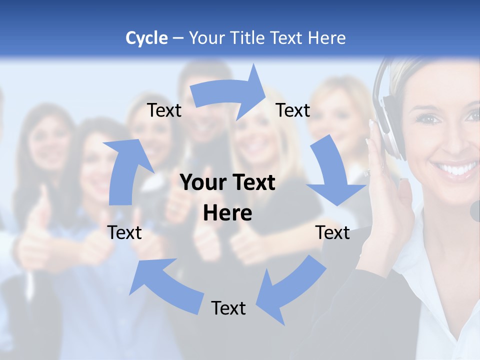 Businesswoman Lady Female PowerPoint Template